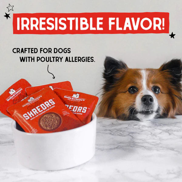 Stella's Shredrs Beef & Lamb Recipe in Broth for Dogs
