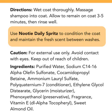 Moisturizing Vitamin E and Almond Oil Pet Shampoo