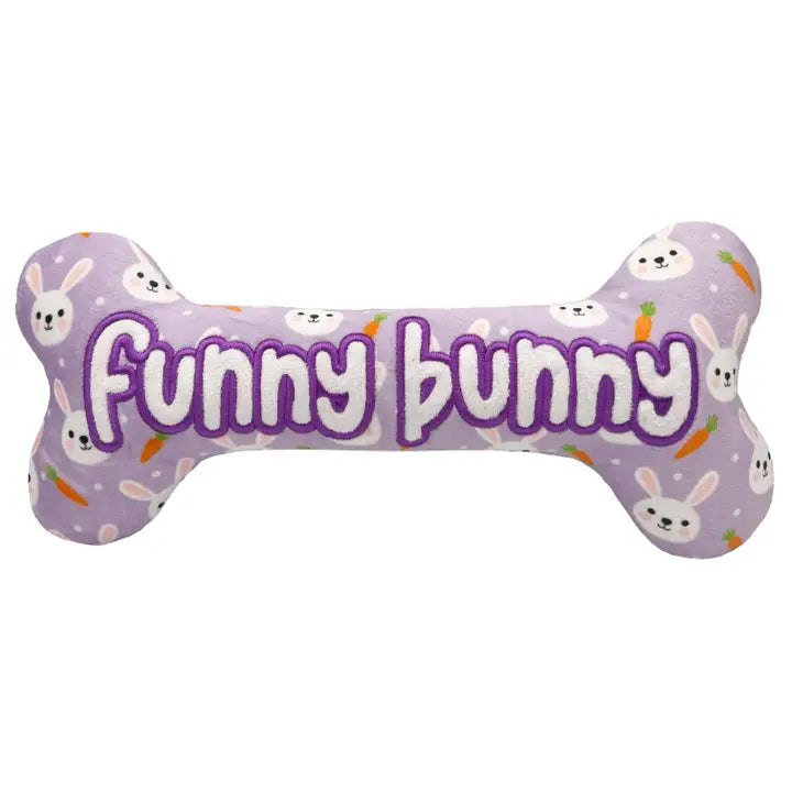 Funny Bunny Bone Dog Toy