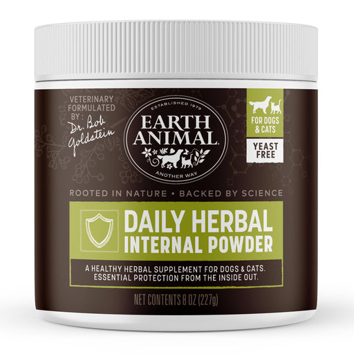 Earth Animal Dog Health Flea & Tick Herbal Internal Powder Yeast Free