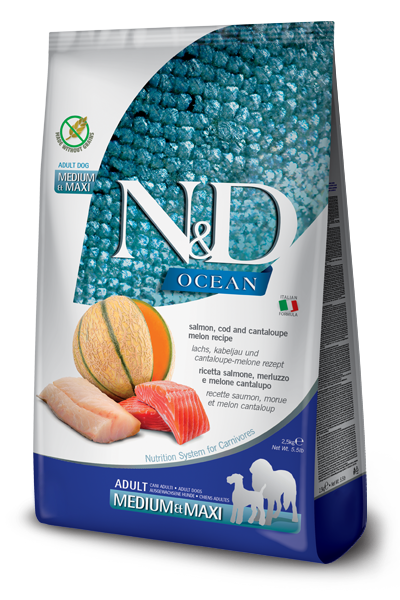 Farmina Salmon, Cod & Cantaloupe Melon Adult Medium & Maxi