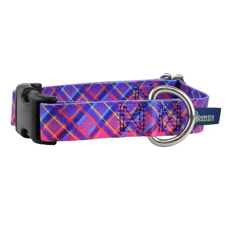 1″ Earthstyle Neon Sunrise Dog Collar- Side Release