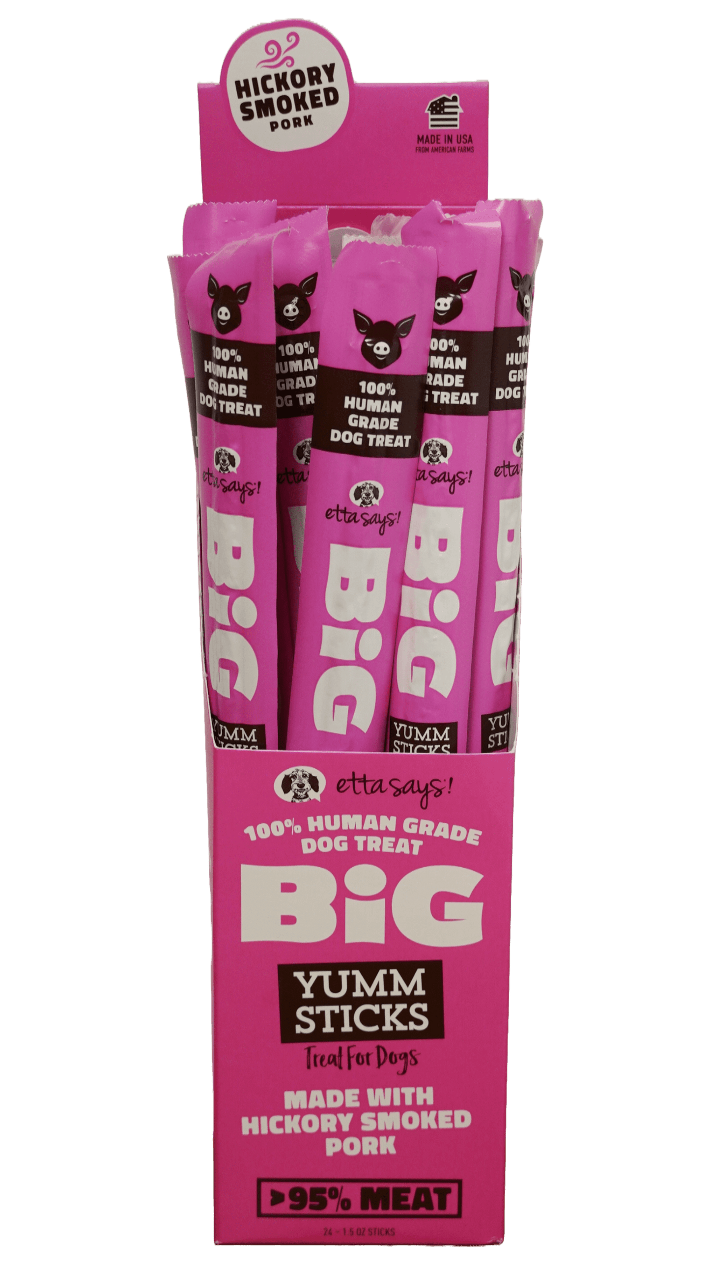 Etta Says! Big Yumm Sticks Adult Human-Grade Jerky Dog Treats