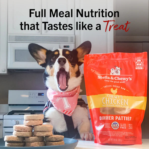 Chewy’s Chicken Freeze-Dried Raw Dinner Patties for Dogs
