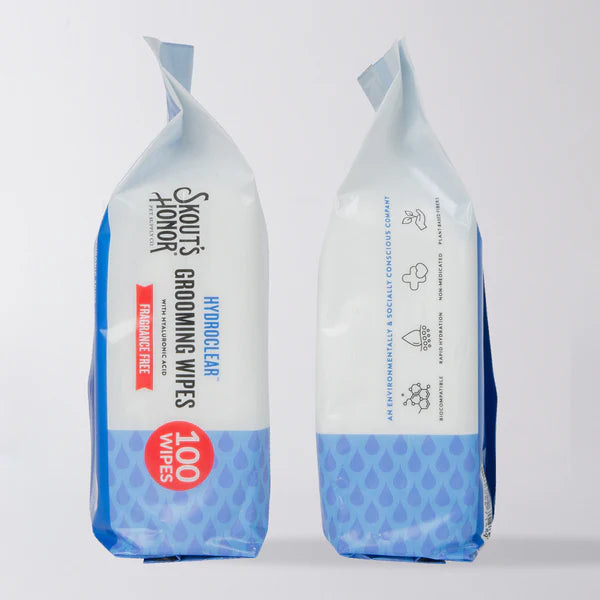 HydroClear™ Grooming Wipes Fragrance Free