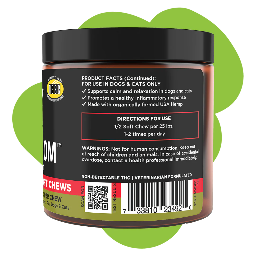 Super Shrooms Hemp + Shroom Skin Health Support Hemp Chews 30 ct