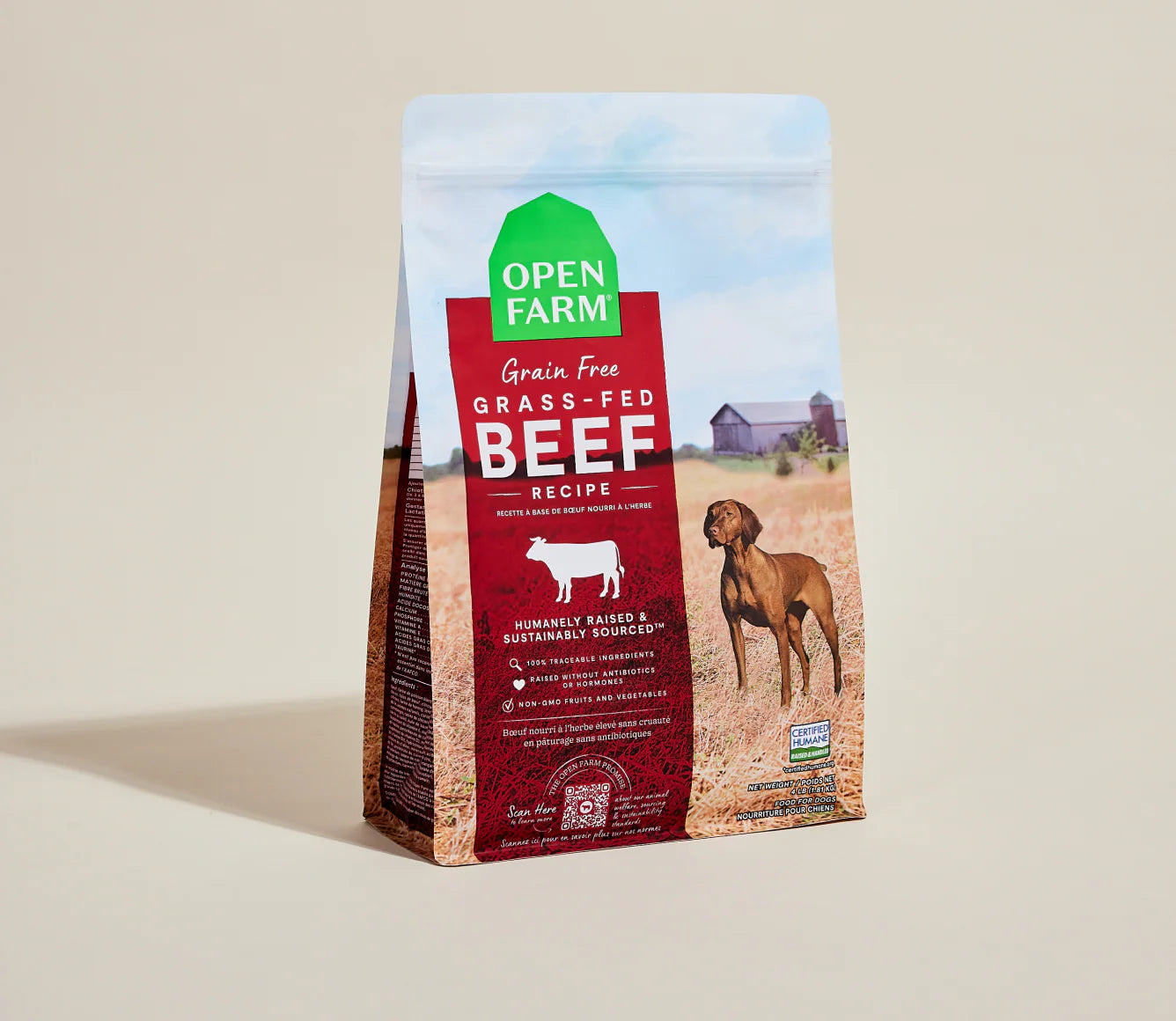 Open Farm Grass-Fed Beef Grain-Free Dog Kibble