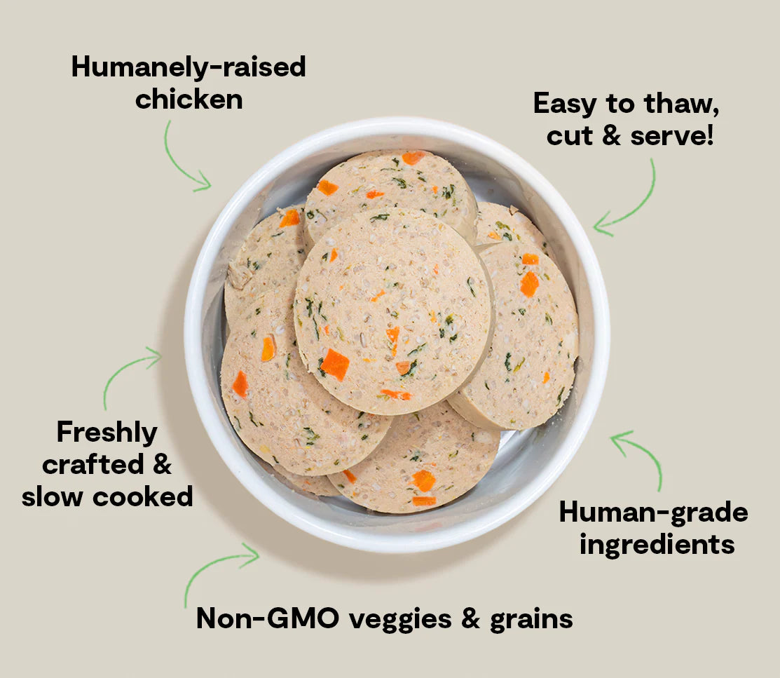 Open Farm Goodbowl Harvest Chicken Freshly Crafted Roll for Dogs
