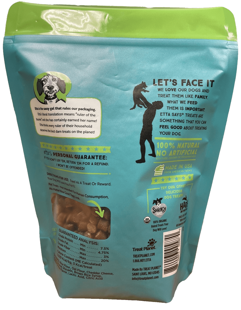 Etta Says! Sit! Training Treats Recipe Dog Treats
