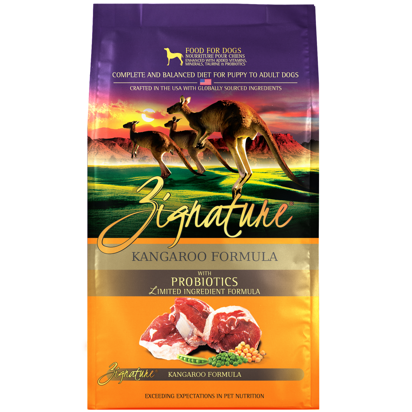 Zignature Dry Dog Food - Grain Free Limited Ingredient with Probiotics - Kangaroo Formula