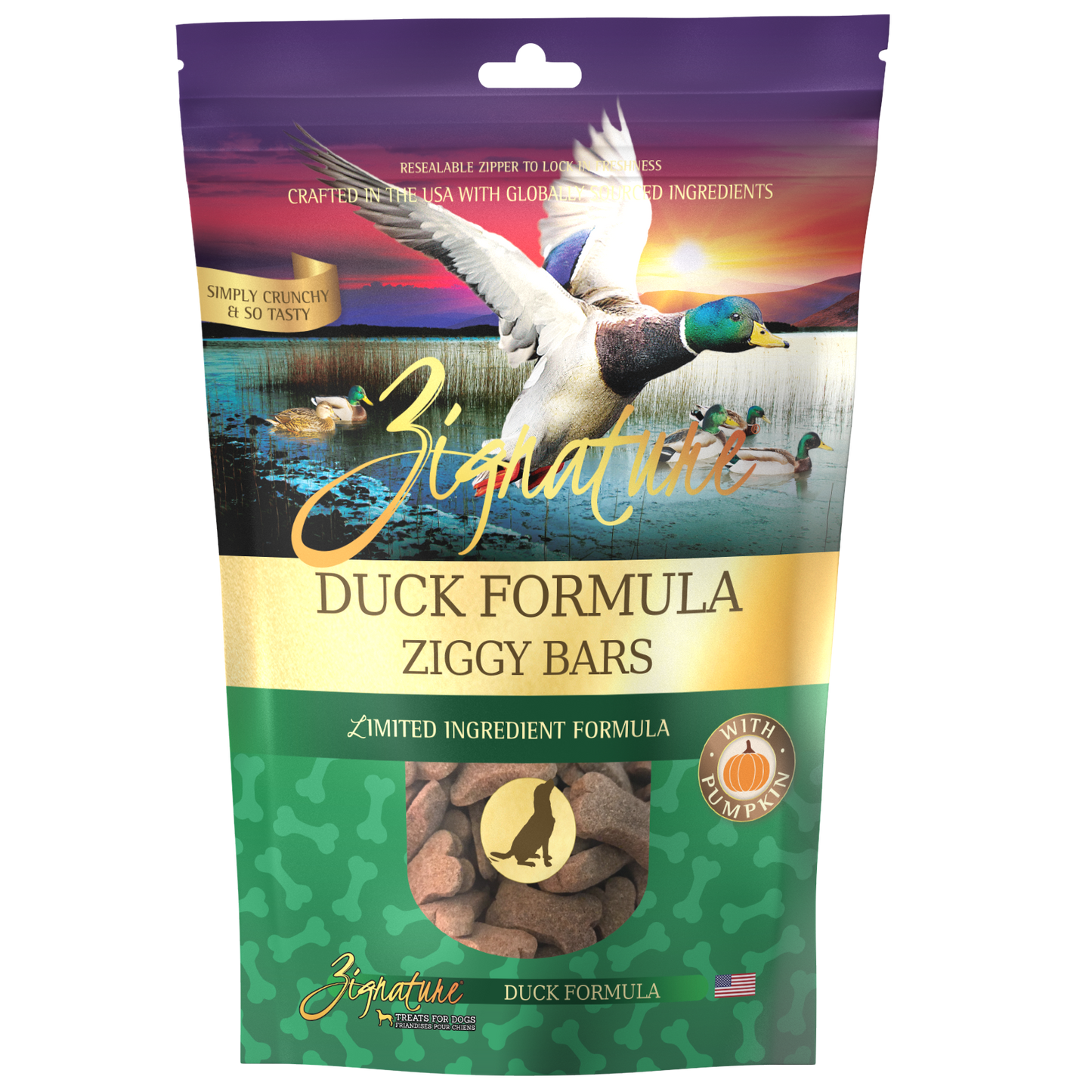 Zignature Dog Treats - Duck Ziggy Bars
