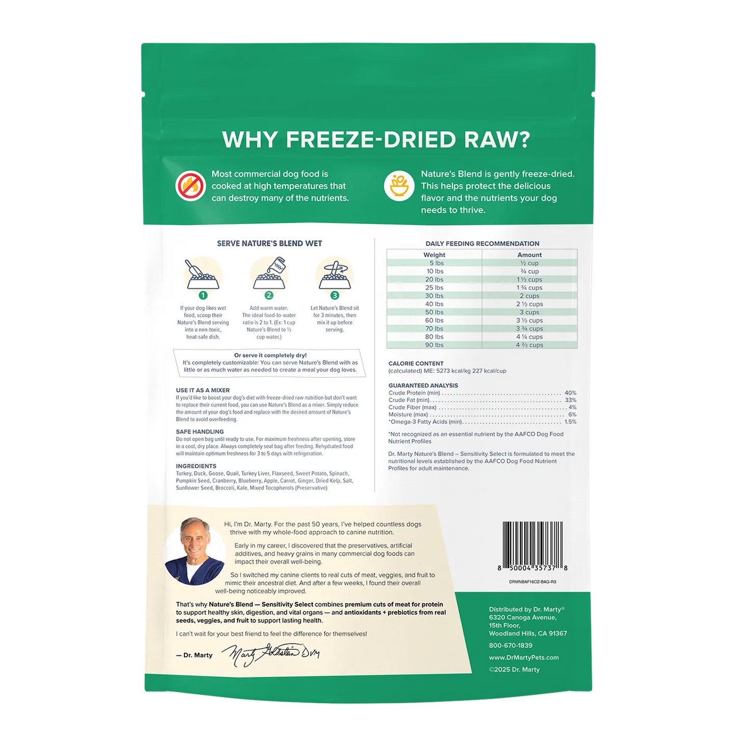 Nature's Blend Sensitivity Select by Dr. Marty