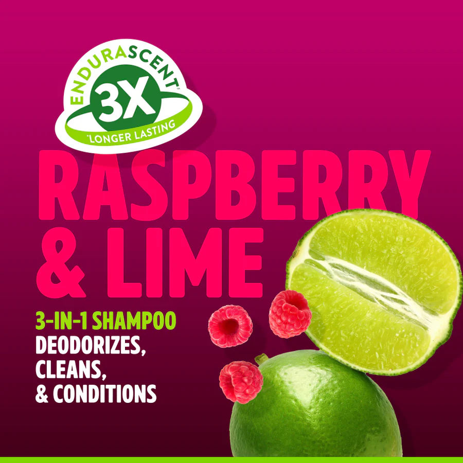 TropiClean EnduraScent Raspberry Lime Deodorizing Pet Shampoo