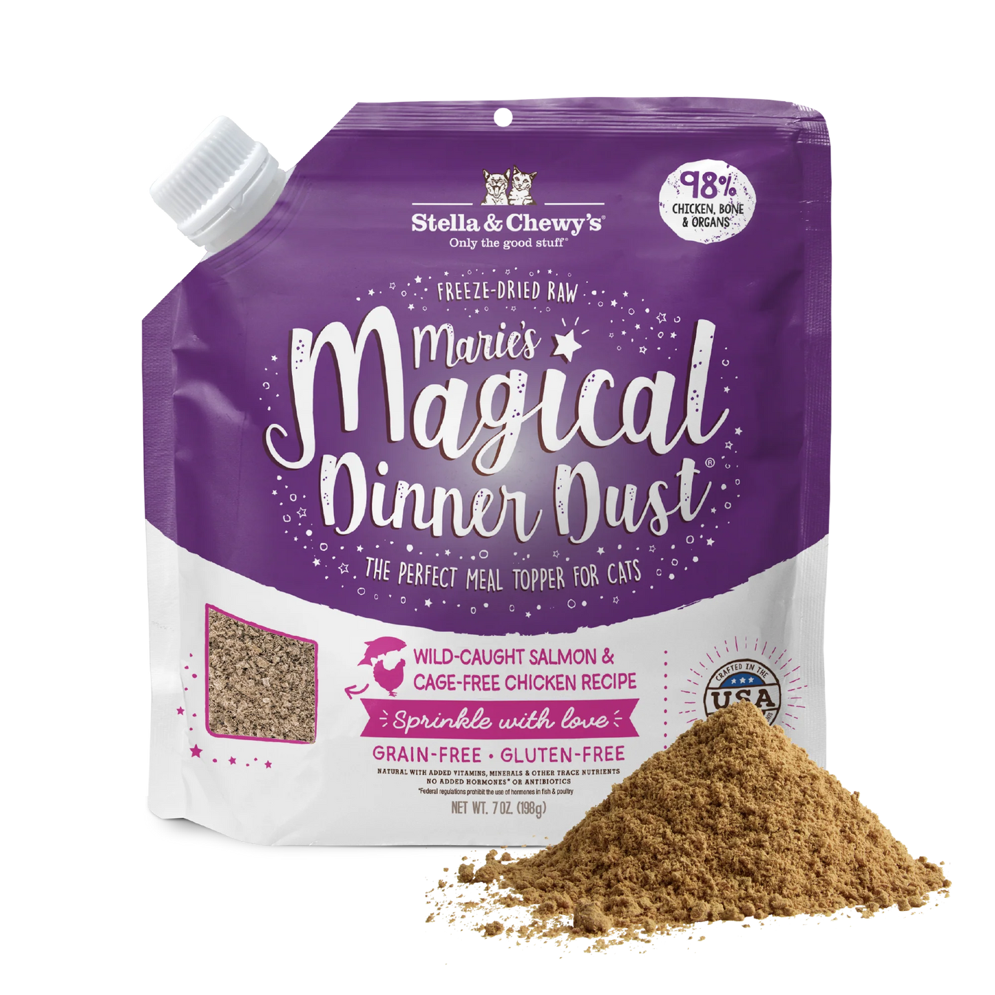 Marie’s Magical Dinner Dust Salmon & Chicken for Cats