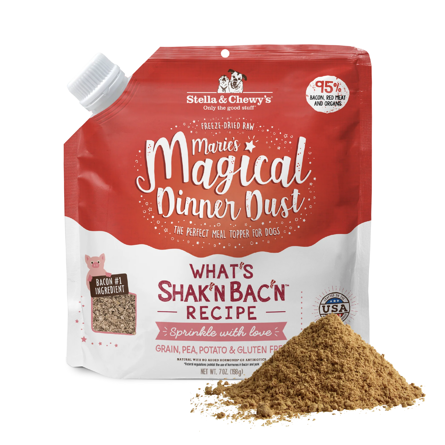 Marie’s Magical Dinner Dust What’s Shak’n Bac’n for Dogs