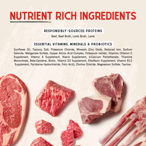 Stella's Shredrs Beef & Lamb Recipe in Broth for Dogs