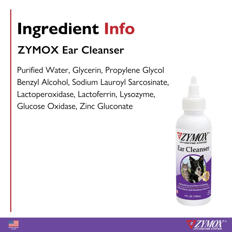 ZYMOX Enzymatic Ear Cleanser - 4 oz