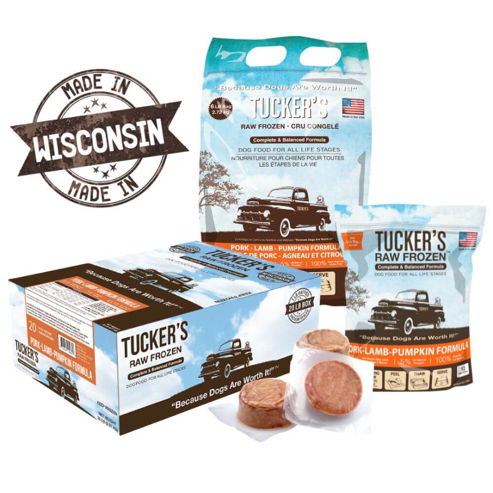 Tucker's Raw Frozen Dog Food Pork, Lamb, & Pumpkin Formula