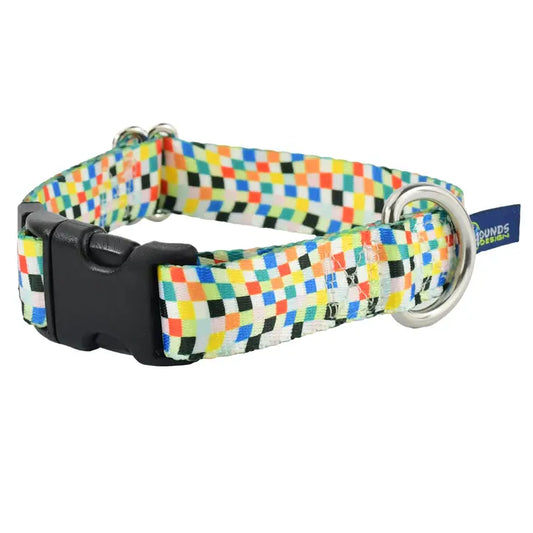 1″ Earthstyle Indy Flag Dog Collar- Side Release