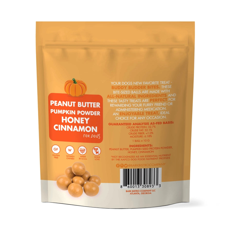 Pumpkin Pup Budder Bites (Peanut Butter)