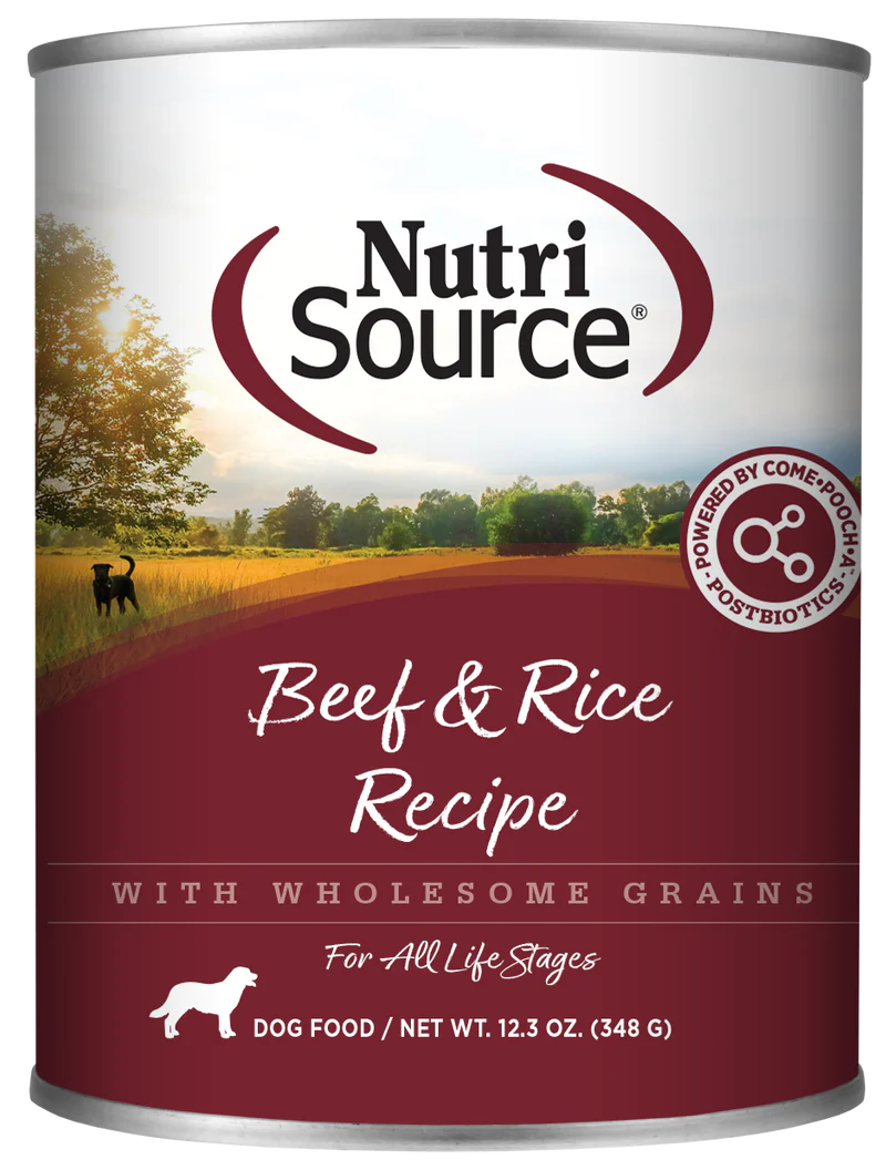 NutriSource® 12.3oz Beef & Rice Recipe Dog Food