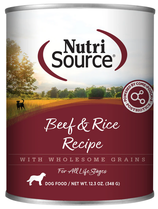 NutriSource® 12.3oz Beef & Rice Recipe Dog Food
