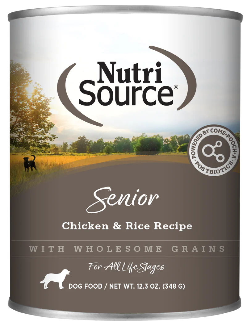 NutriSource® 12.3oz Chicken & Rice Senior Wet Dog Food