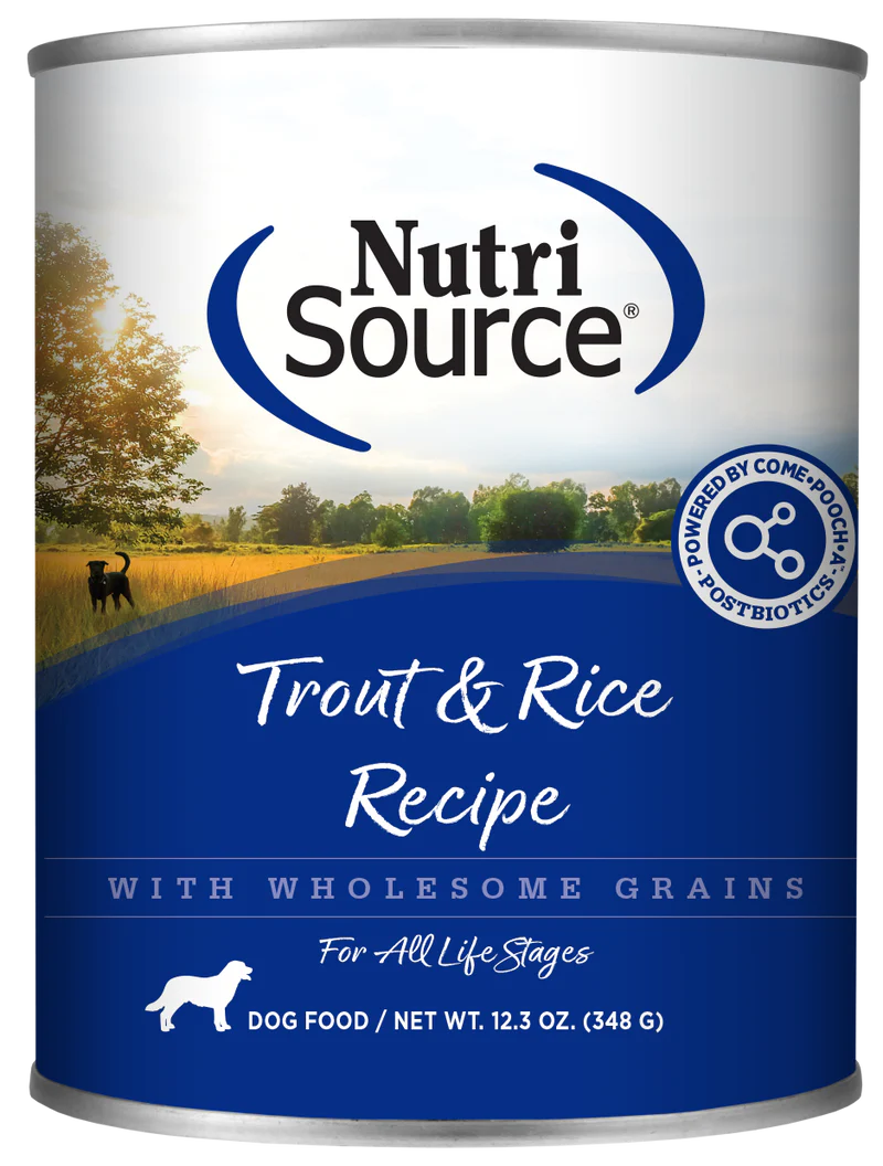 NutriSource® 12.3oz Trout & Rice Wet Dog Food