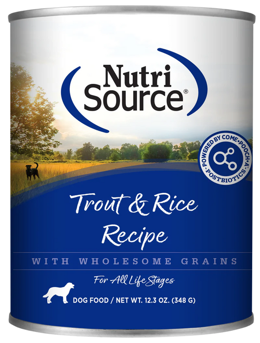 NutriSource® 12.3oz Trout & Rice Wet Dog Food