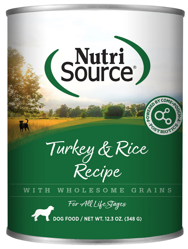 NutriSource® 12.3oz Turkey & Rice Dog Wet Dog Food