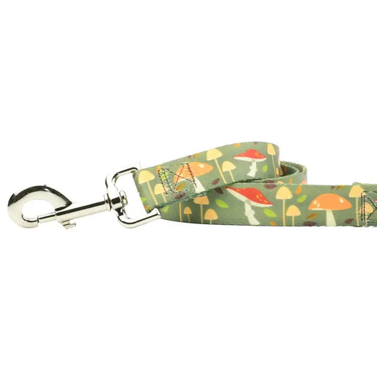 Earthstyle Mushroom Dog Leash - 6" Foot 1 inch Leash