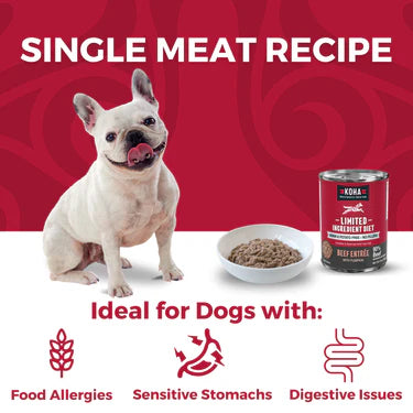 Koha Beef Dog Food: Limited Ingredient Diet Beef Entrée for Dogs
