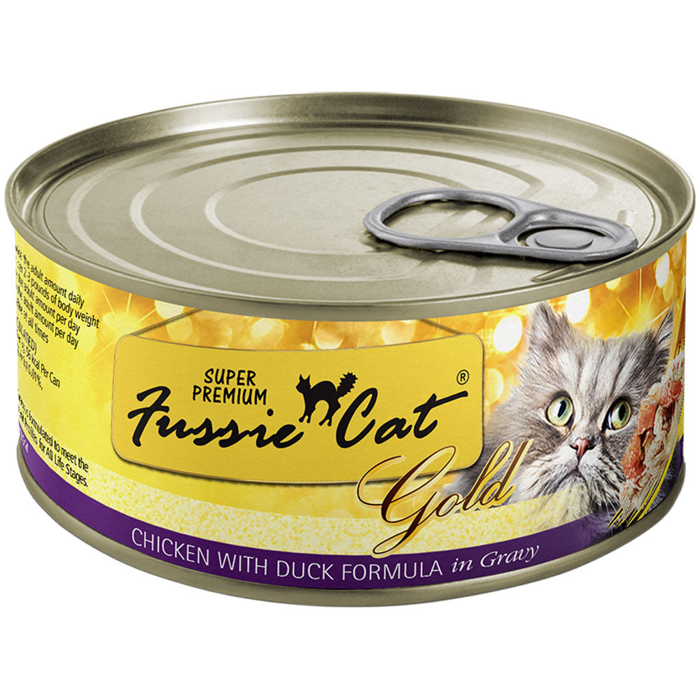 Fussie Cat Super Premium Chicken w/ Duck Formula in Gravy Canned Cat Food