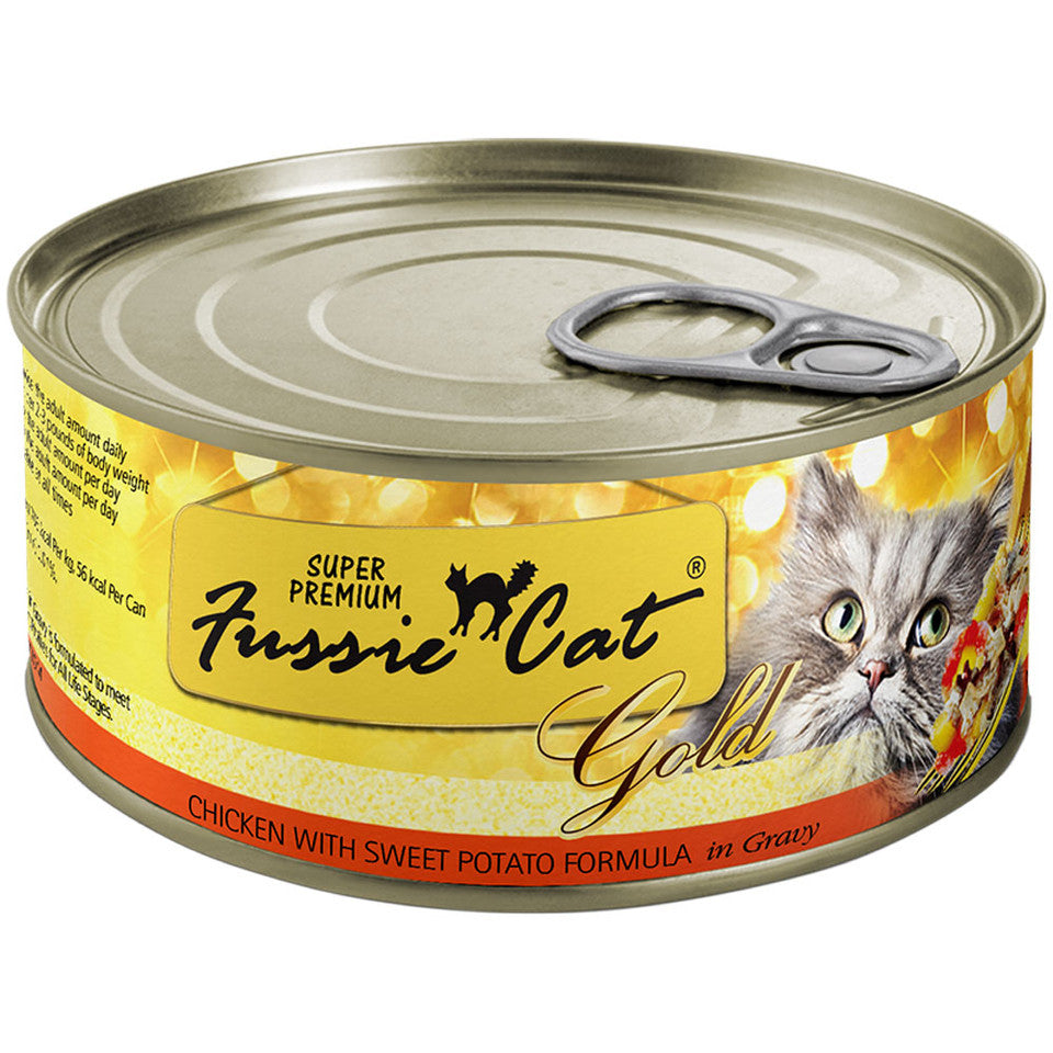 Fussie Cat Chicken w/ Sweet Potato Formula in Gravy Canned Cat Food