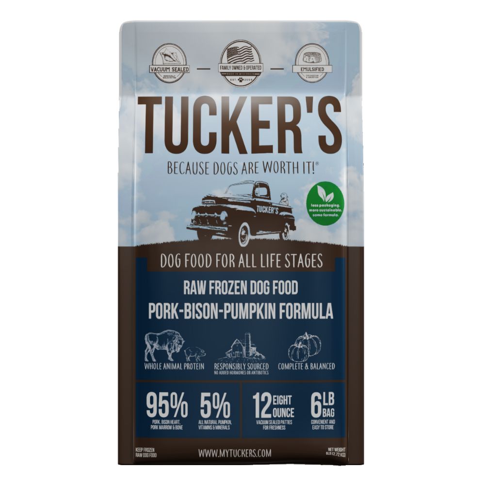 Tucker's Raw Frozen Dog Food Pork, Bison & Pumpkin Formula