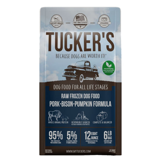 Tucker's Raw Frozen Dog Food Pork, Bison & Pumpkin Formula