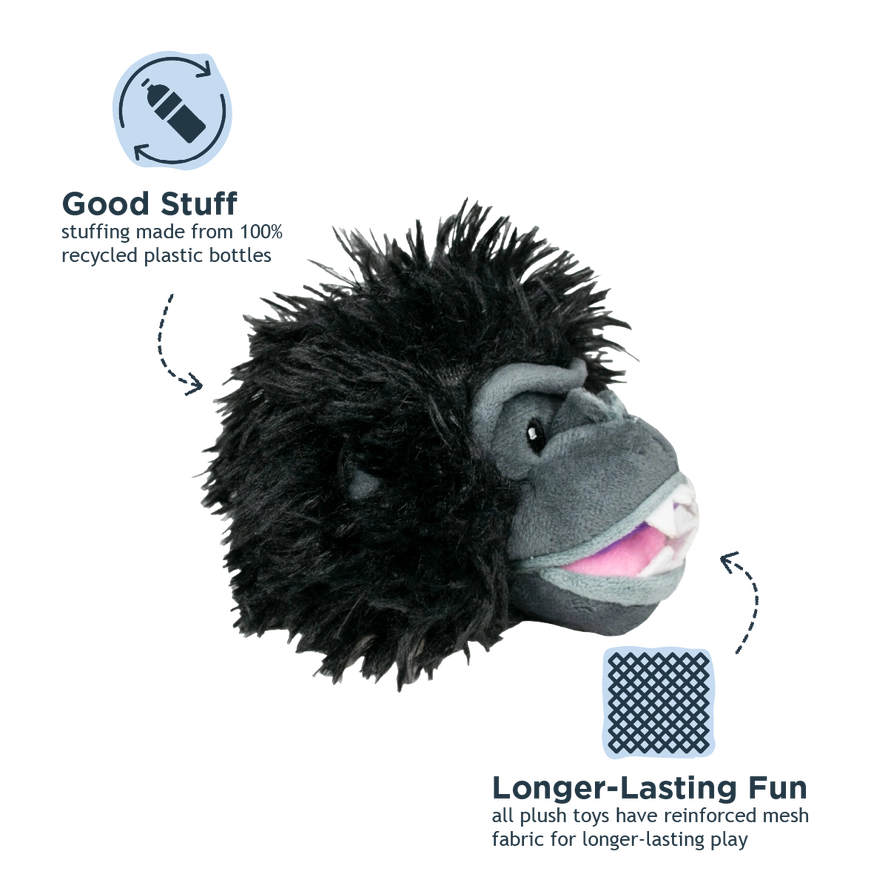 Gorilla 2-in-1 Fetch Ball Dog Toy