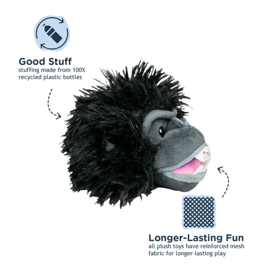 Gorilla 2-in-1 Fetch Ball Dog Toy