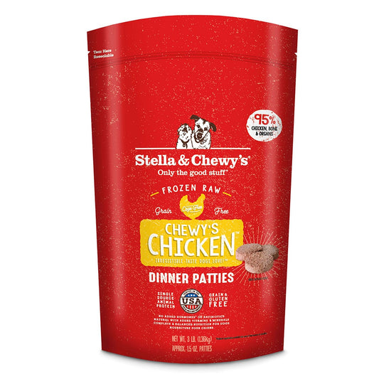 Chewy’s Chicken Frozen Raw Patties for Dogs
