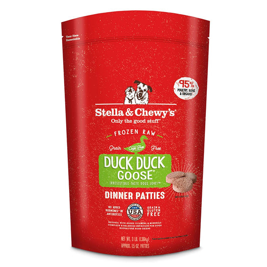 Duck Duck Goose Frozen Raw Dinner Patties for Dogs