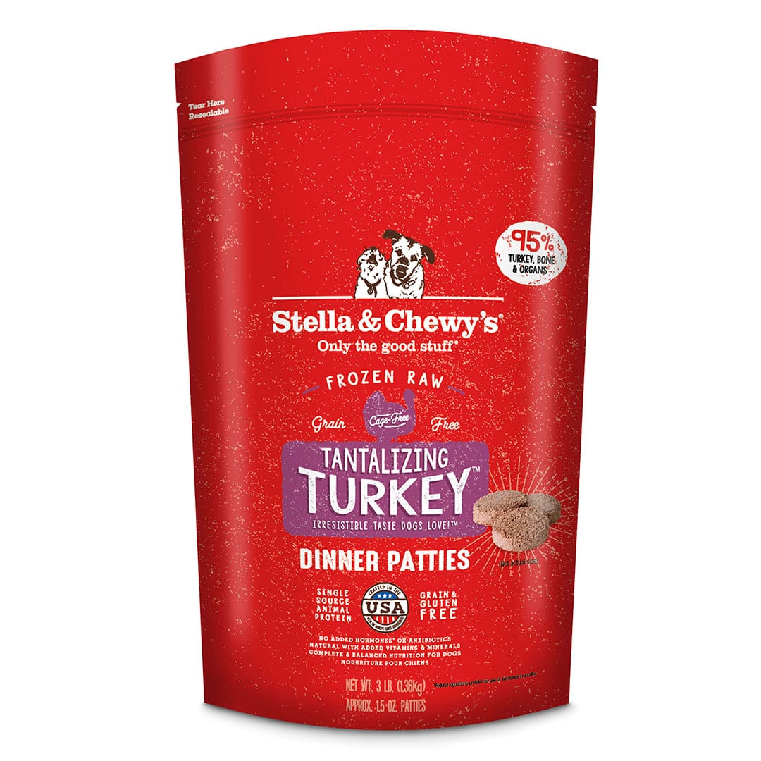 Tantalizing Turkey Frozen Raw Dinner Patties for Dogs