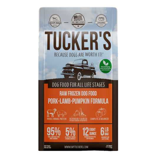 Tucker's Raw Frozen Dog Food Pork, Lamb, & Pumpkin Formula