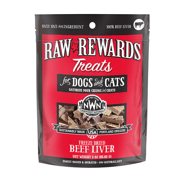 Northwest Naturals Dog Treat FD Rewards Beef Liver 3 oz