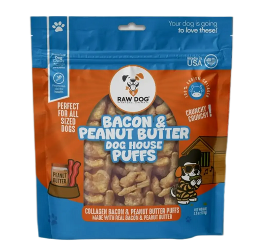 Crispy Collagen Bacon & Peanut Butter Puffs (2.5oz bag)