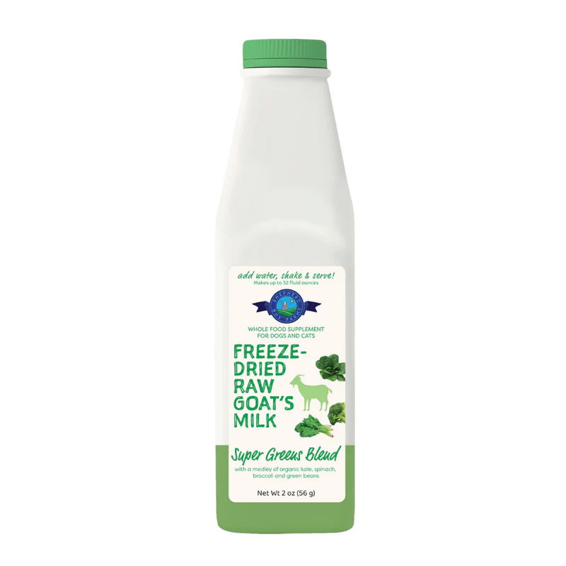 Shepard Boy Farms Freeze Dried Goats Milk Suoer Greens Blend