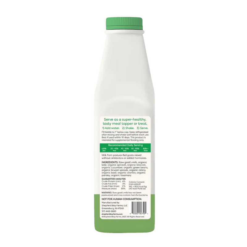 Shepard Boy Farms Freeze Dried Goats Milk Suoer Greens Blend