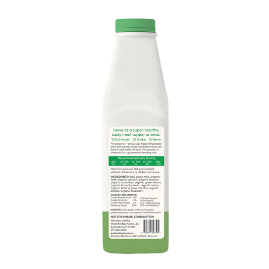 Shepard Boy Farms Freeze Dried Goats Milk Suoer Greens Blend