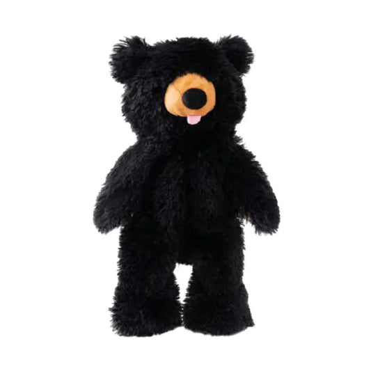 Tall Tails Stuffless Black Bear Squeaker Dog Toy