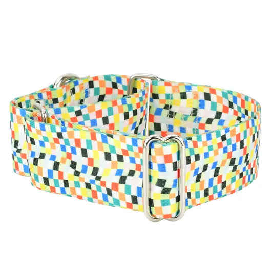 1.5″ Earthstyle Indy Flag Dog Collar- Martingale Collar