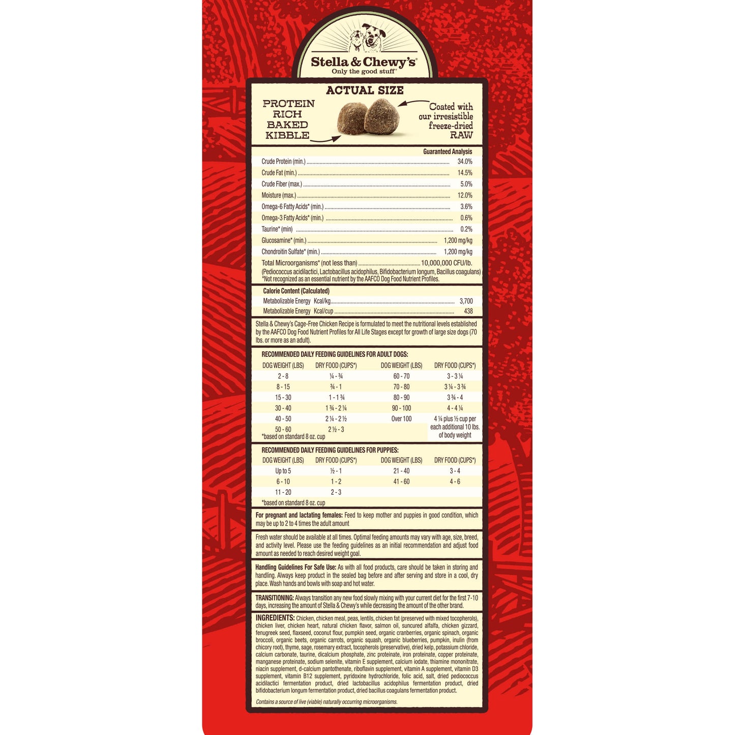 Stella & Chewy's Dog Food - Raw Coated Cage Free Chicken